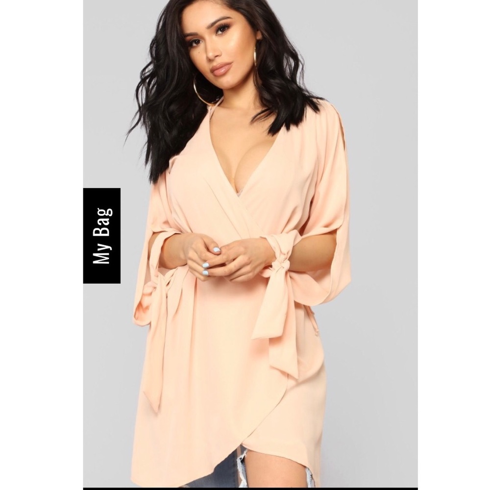 Peach blouse
